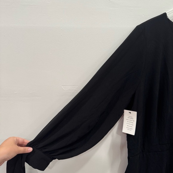 Eloquii Wide Leg Tie-Sleeve Keyhole Back Back Jumpsuit Size 20 Elegant Classy - Picture 6 of 9